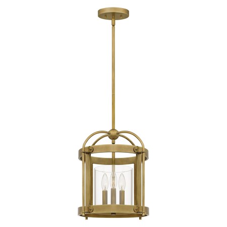 Quoizel McPherson 3-Light Weathered Brass Pendant MCP2814WS